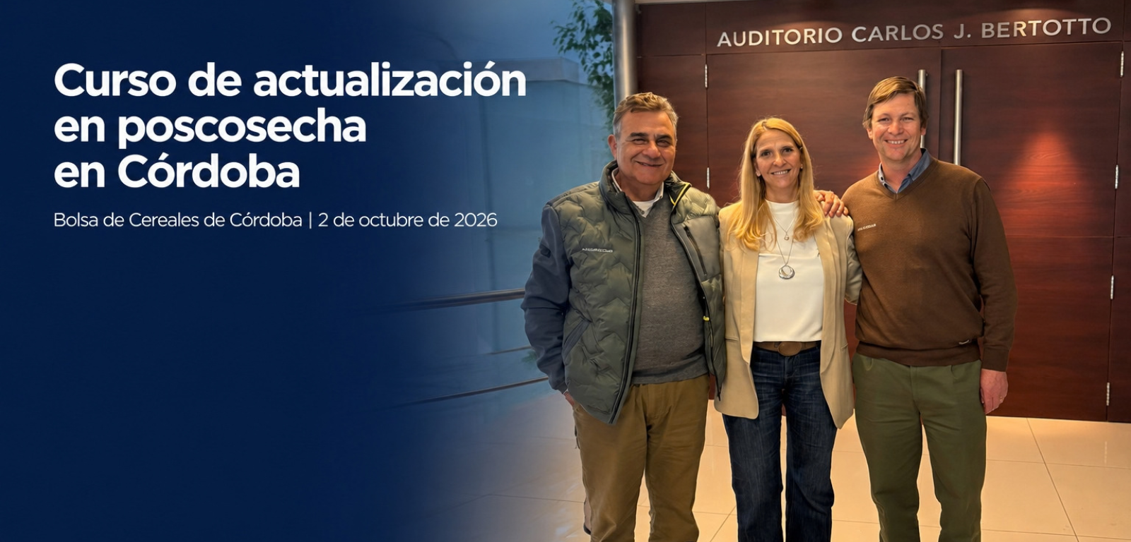 Ascariscer en el Curso de Actualización en Poscosecha de la Bolsa de Cereales de Córdoba